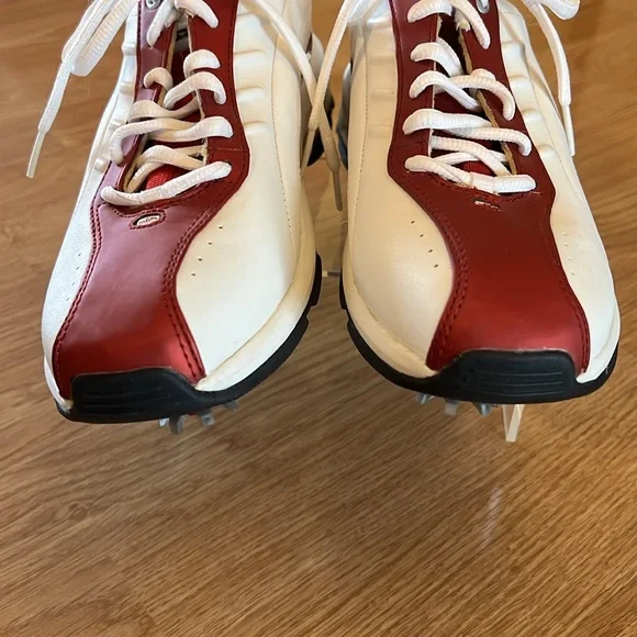 Dr Scholl’s Women’s Red and White Leather Golf Shoes with Golf Glove Size 8.5 - Picture 7 of 16